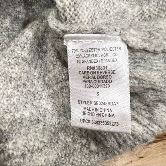 Sam Edelman Grey Knit Crewneck Sweater Women’s Small - Picture 4 of 4